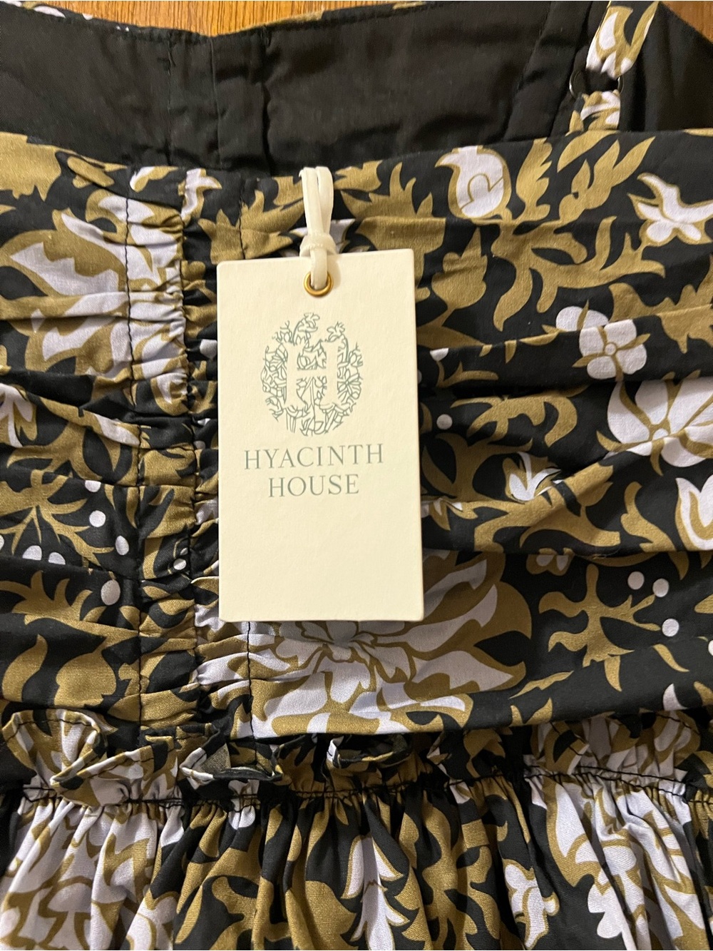 Tuckernuck Hyacinth House Myles Peplum Floral Midi Dress Sz S - Picture 13 of 14
